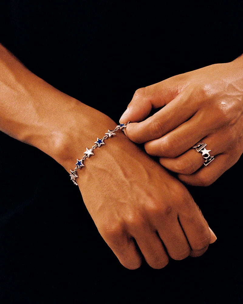 Two Jeys Enameled Stars Bracelet
